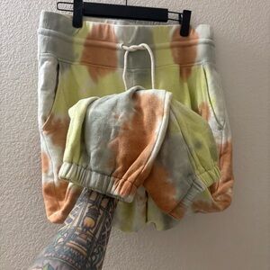 Lou & Grey Tie-Dye Sweats - Yellow and Orange